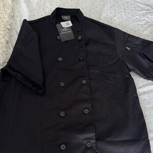 Men's Black Double-Breasted Jacket